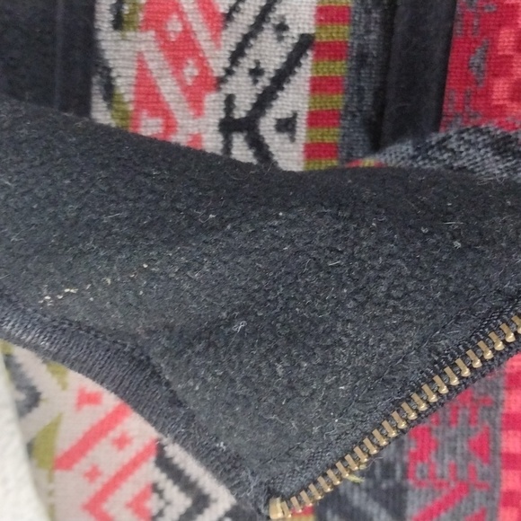 Icelandic Design Grey Fair Isle Wool Long Sleeve Full Zip Cardigan Sweater - Picture 13 of 15